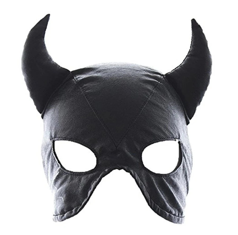 SM Leather Padded Hood Blindfold