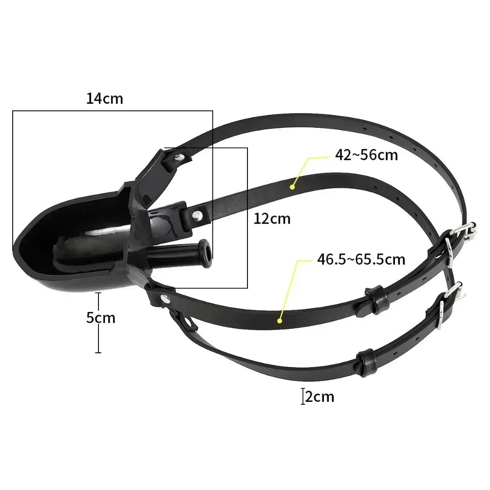 Silicone Funnel Mouth Gag Plug