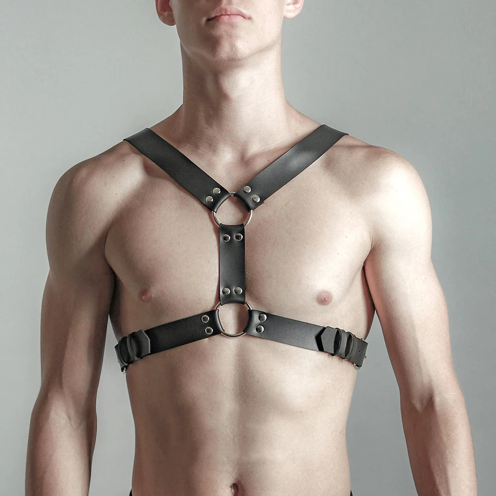Fetish Leather Chest Harness