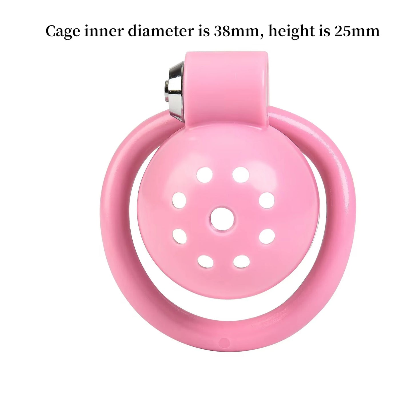 Pink Chastity Cage Set