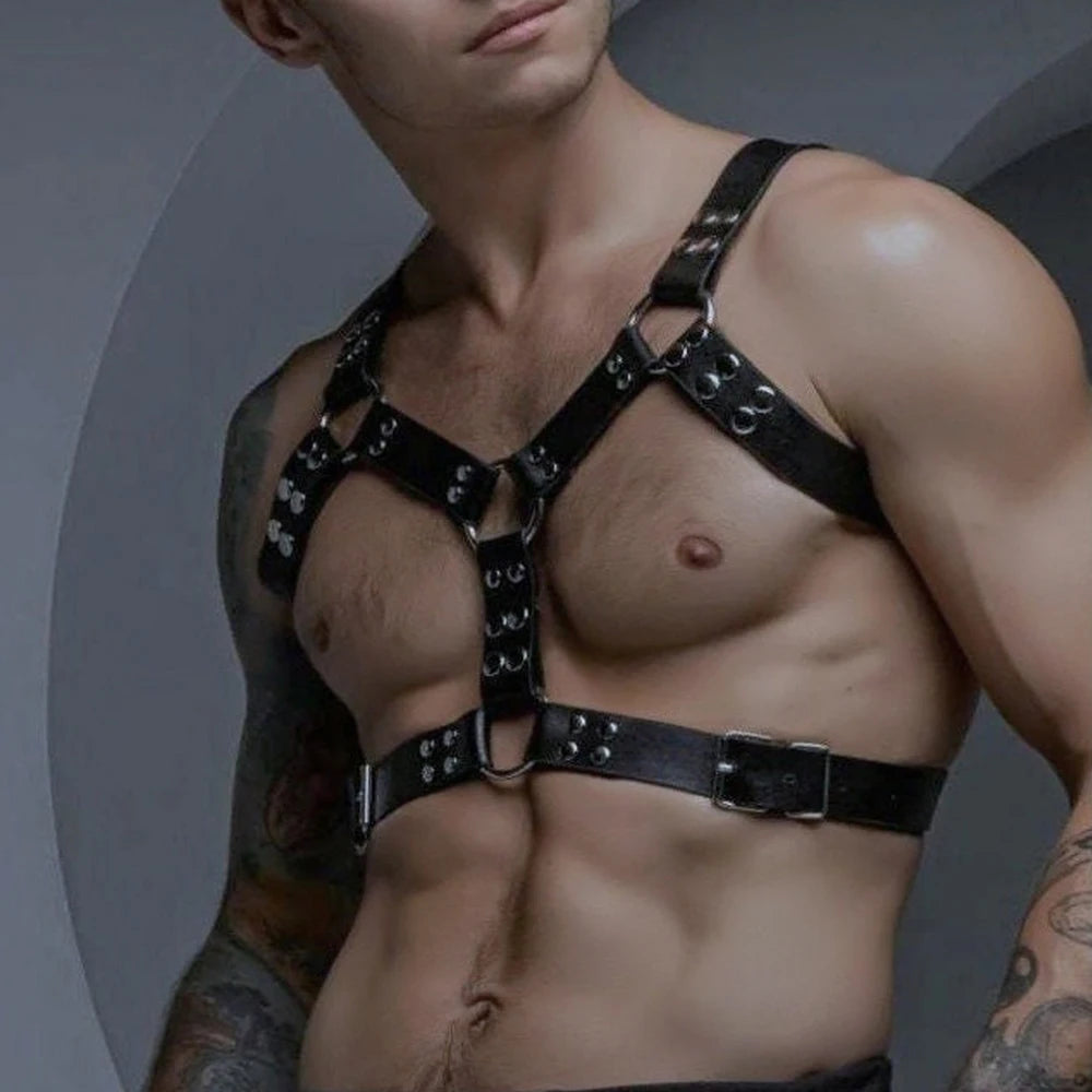 Fetish Leather Chest Harness