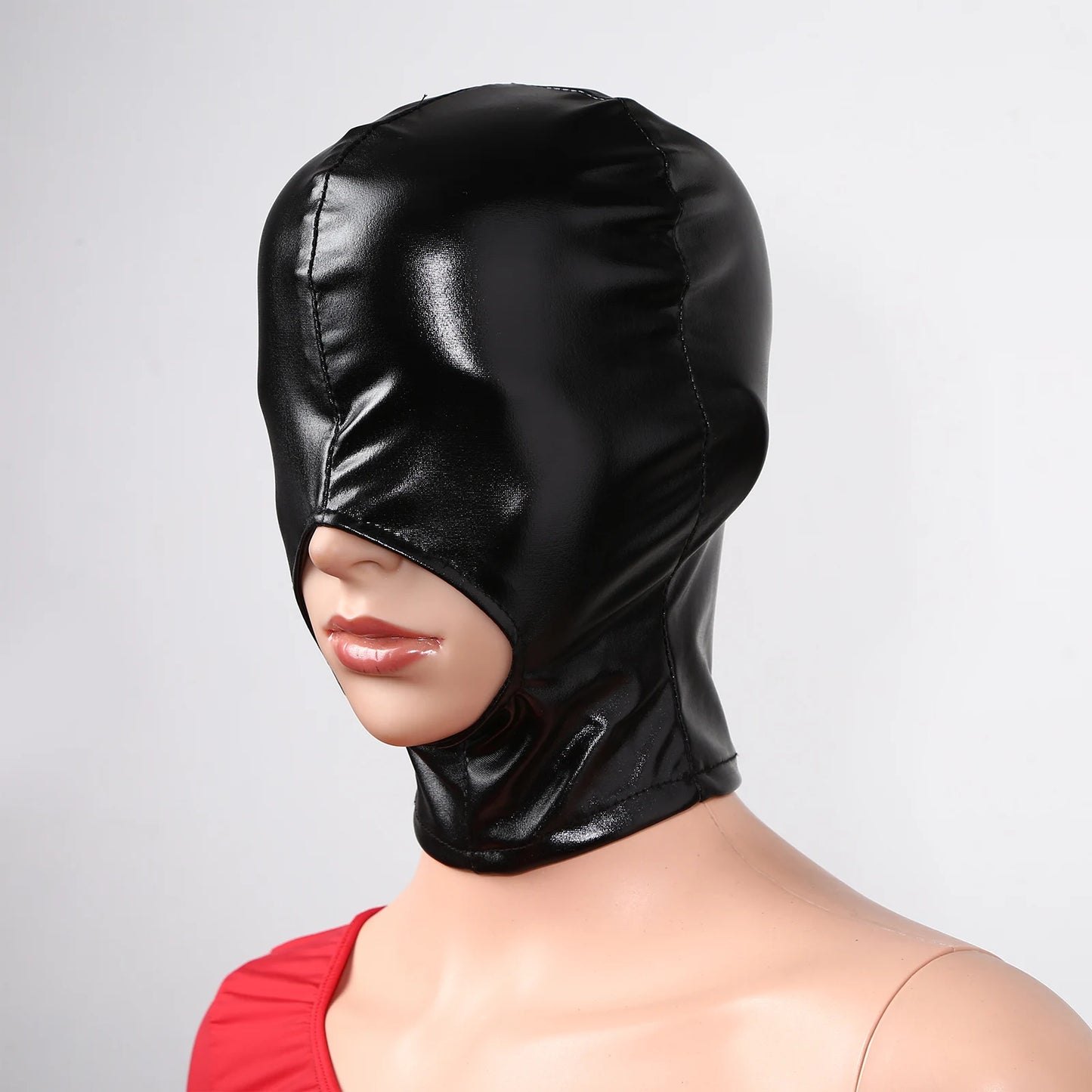 Fetish PU Leather Hood