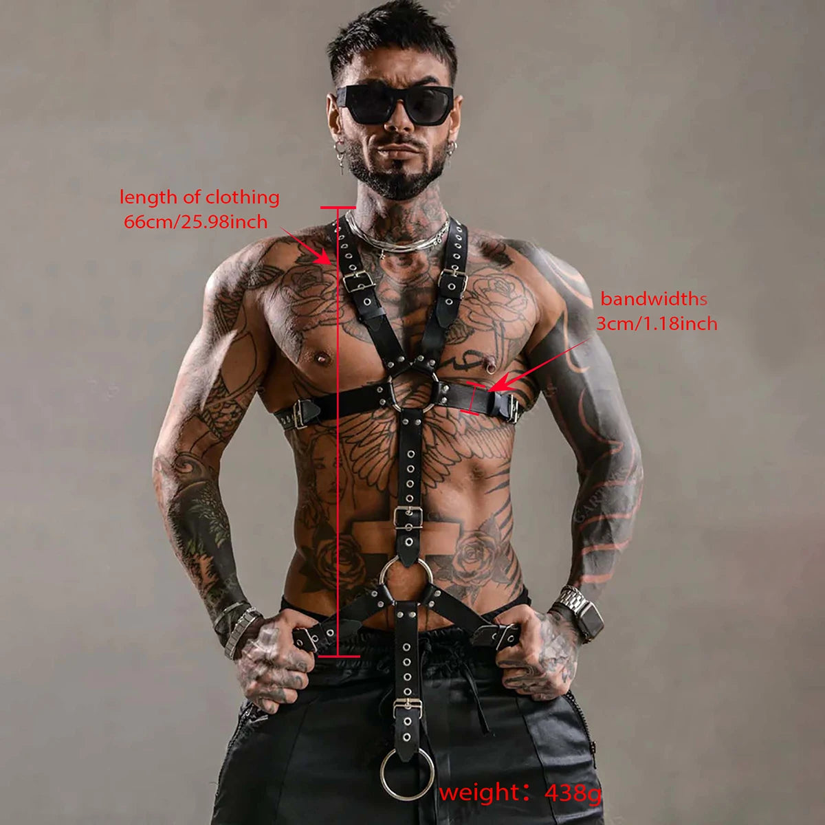BDSM Fetish Chest Harness