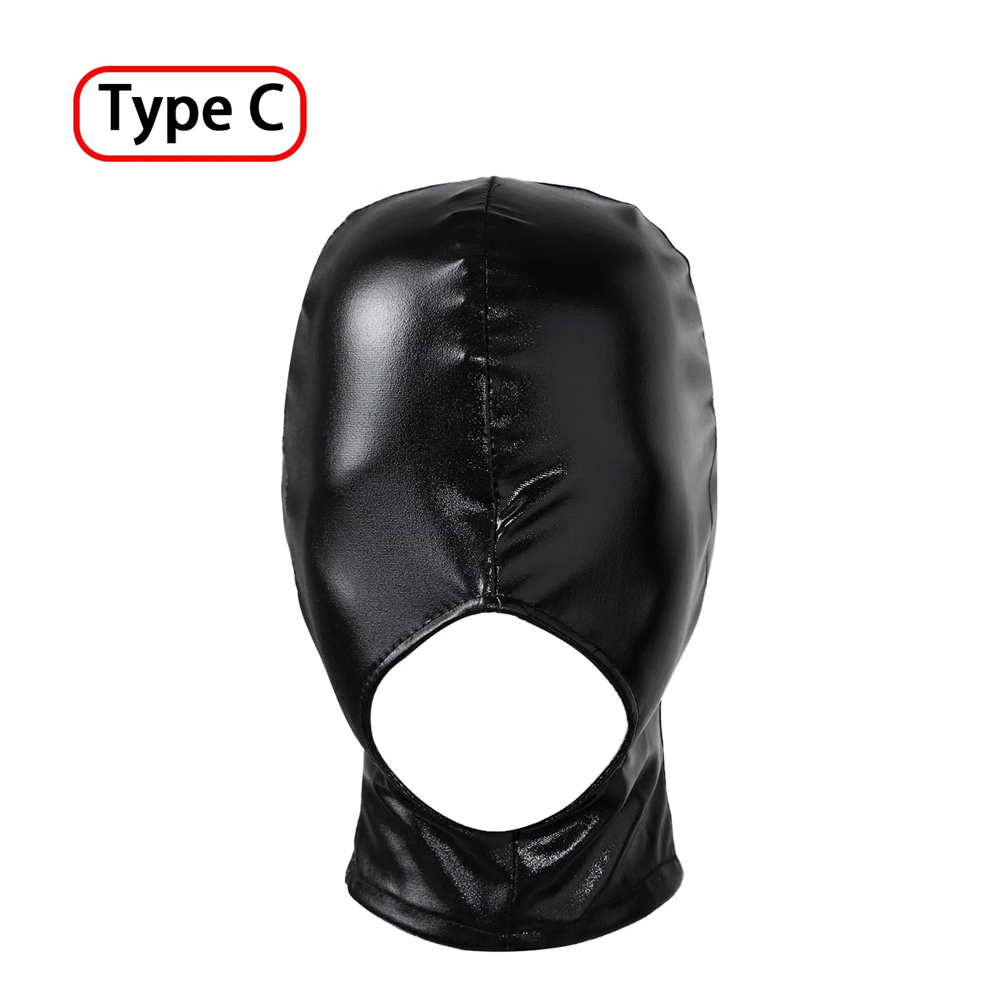 Fetish PU Leather Hood