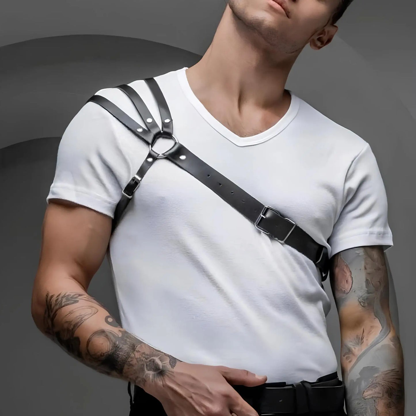 Fetish Leather Chest Harness