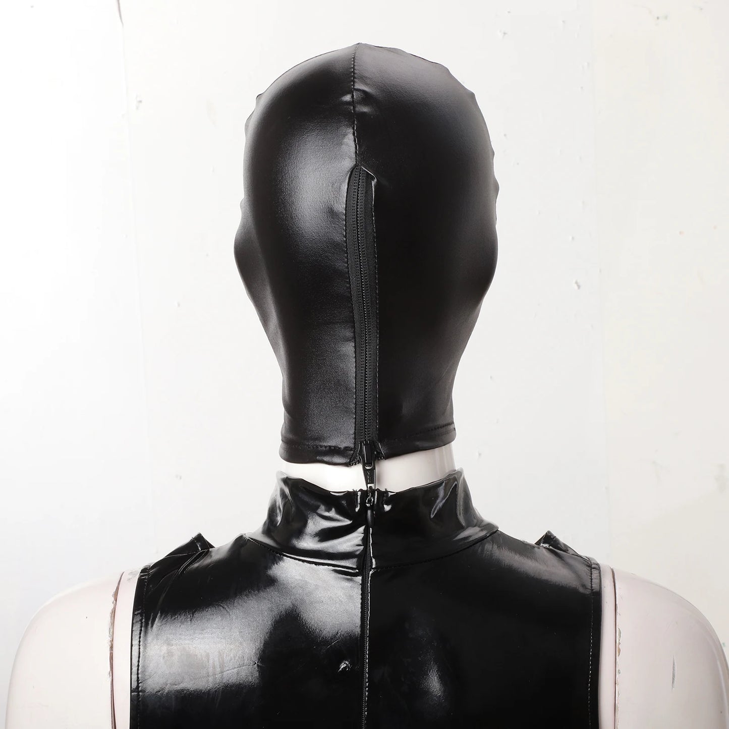 Fetish PU Leather Hood