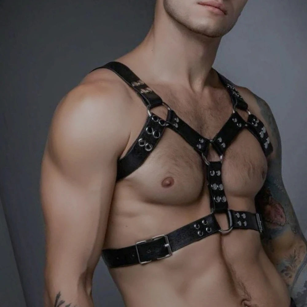 Fetish Leather Chest Harness