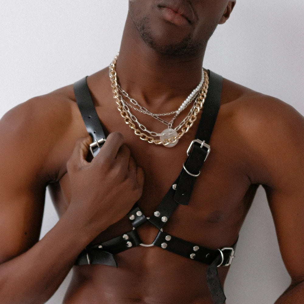 Fetish Leather Chest Harness