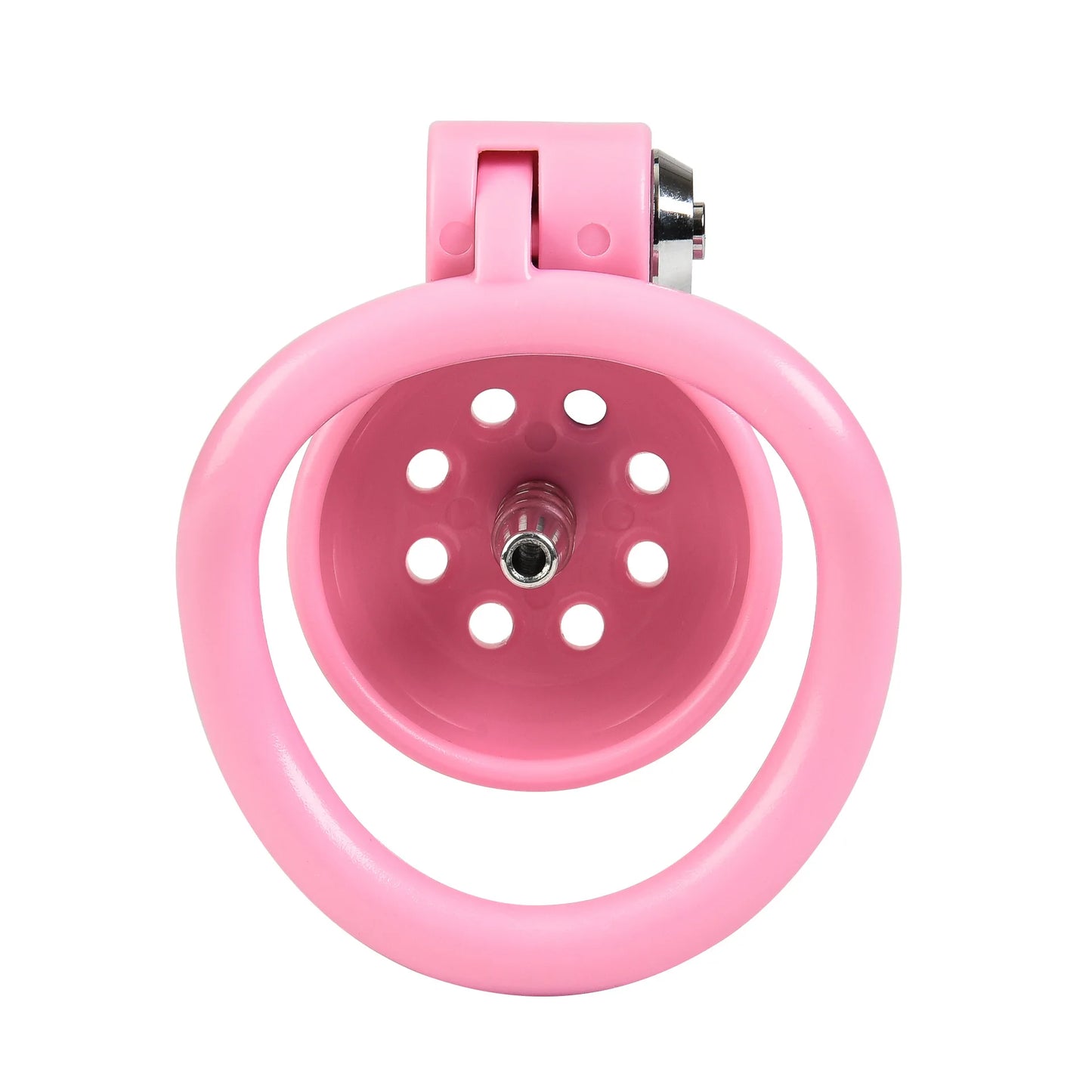 Pink Chastity Cage Set