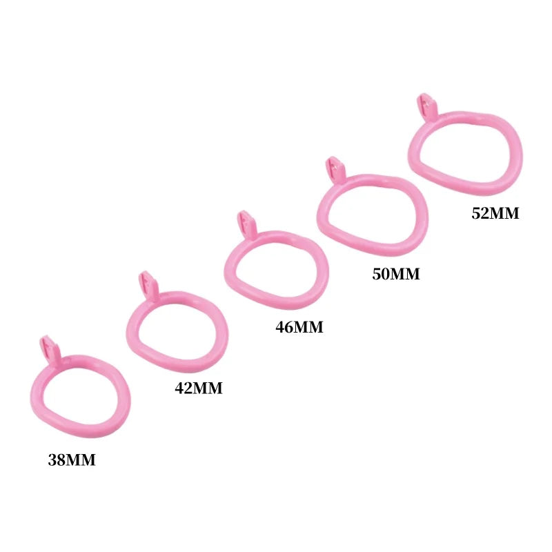 Pink Chastity Cage Set