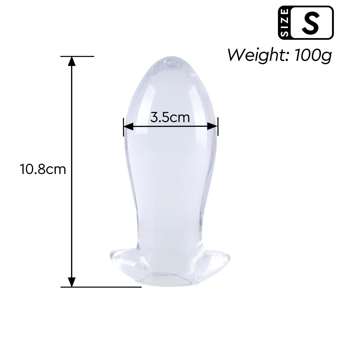 Transparent Huge Soft Anal Plug