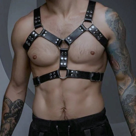 Fetish Leather Chest Harness